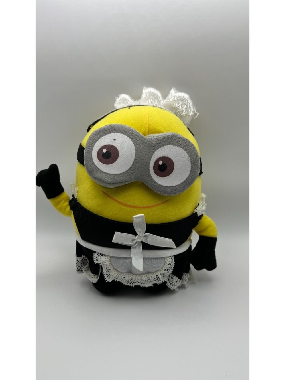 Minions Plush Toy In Maid Phil Costume With Lace & Ribbon - 10 Inches